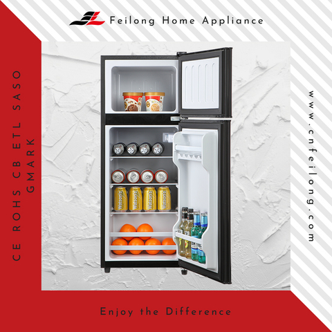 Roue de roue réglable Réfrigérateur de porte à double porte BCD-102